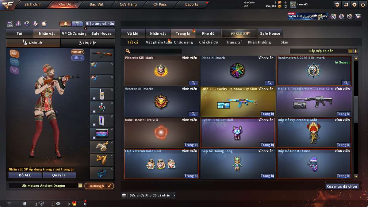 shop acc cf uy tin gia re
